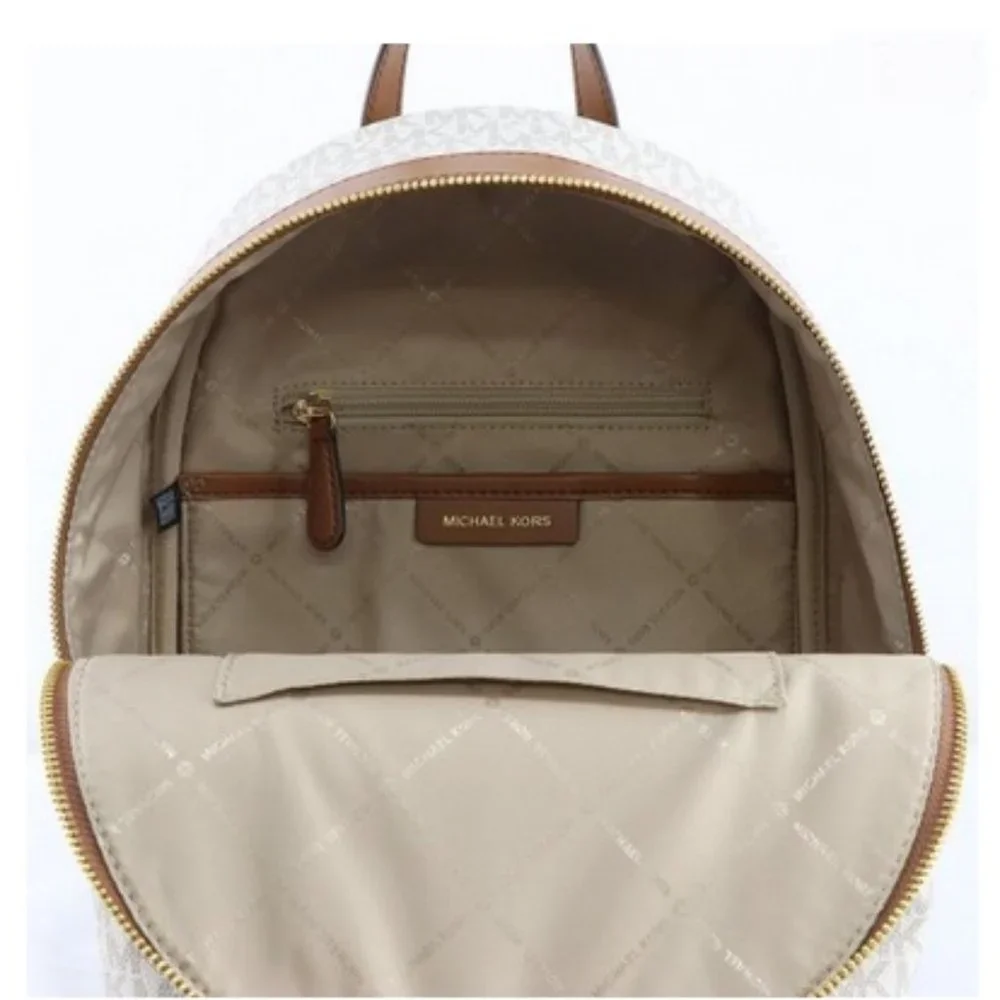 MICHAEL KORS Kenly Medium Backpack Signature Vanilla Bag